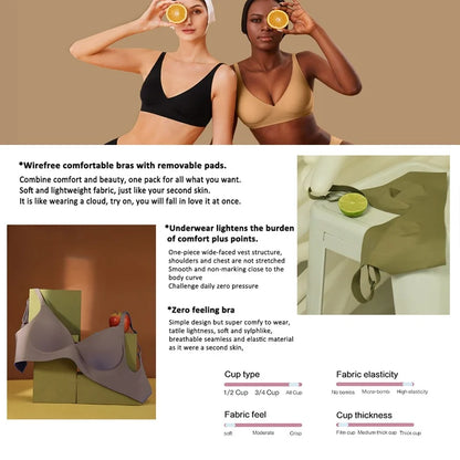 GlowCurve™ Lift Bra – Seamless | Wireless | Invisible Push-Up Comfort
